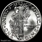 1935 Mercury Dime Bu Uncirculated Gem Us Silver Coin Mq