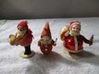 12  Vintage Christmas Ornaments Figures Santa Gnomes Elf Japan 3  