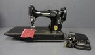 Singer 221-1 Black Featherweight Portable Sewing Machine Case   Access  Tested B