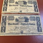  1000 Bank Of The United States 1840 Note  8894 Philadelphia Reproduction 3 Set