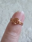 Handmade  Copper Knot Toe Ring - Adjustable - Custom Sizing Available