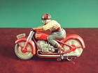 Technofix Ge 258 Tin Wind-up Motorcycle Tinplate Bike
