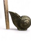 Midcentury Modern  brass Sea Shell Nautilus Planter