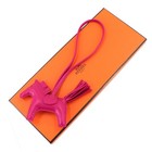 Hermes Rodeo Pm Bag Charm Agneau Milo Rose Mexico Y Horse Accessory 90317226