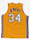 Shaq Shaquille O neal Signed Yellow Gold Custom Jersey Beckett  Witnessed