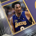 Kobe Bryant Framed Signed Lakers Jersey  8 Gold 34   x42    Autographed Coa