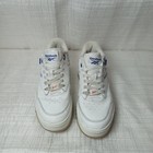 Reebok Reevamp Women s Size 7 White Blue Leather Sneakers Ffc0124275