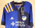 Fc Cincinnati  Mls Adidas Classic Blue   Orange Team Logo Xl Jersey