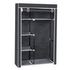 64  Portable Closet Storage Organizer Wardrobe Clothes Rack With Shelves Gray