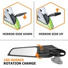 Fit For Honda Cbr1000rr Cbr600rr Adjustable Rotation Rearview Wind Wing Mirrors 