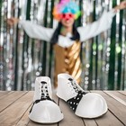 Oversized White Clown Adult Costume Shoes