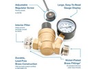 Camco 40058 Adjustable Brass Water Pressure Regulator
