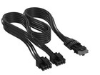 Corsair Elite Premium Type 4 Individually Sleeved 2x 8-pin To Pcie 12v Black