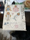 Antique Sewing Patterns Doll Clothes  632  Mccall    cut   Used Lot Of 7