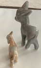 Vintage  2  Donkey Mule Burrow Ceramic Figurines 131ia 