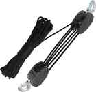 Heavy Duty 2 000lb Rope Hoist Pulley 50 Feet Wheel Block And Tackle System New
