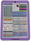 Nursing Clipboard  -purple  -reference Sheets -great For Clinical