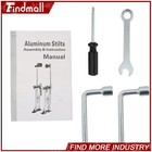 Findmall 18 -30  Adjustable Drywall Stilts Aluminum Tool For Taping Paint Stilts