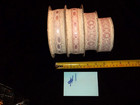  1- 4 Rolls Vintage Lace  ribbon 2 Caprice Mauve 2 Dynasty Lace Nos