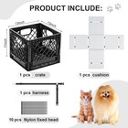 Pet Bike Basket For Small Dogs  Rear Rack Carrier With Waterproof Foldable Se   