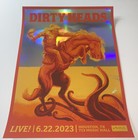 Dirty Heads Poster 713 Music Hall Houston Tx 23 Silkscreen Foil Low Run S n X 10