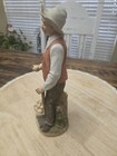 Homco 8807 Porcelain Figurine 10  Old Man Farmer Potatoes Vtg Rare