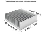 80x80x27mm Aluminum Heat Sink 26 Fin Radiator Cooler For Led Power Fans Unit