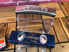 Pair Vintage M  Hohner Unsere Lieblinge   Emson Harmonica W Original Cases Key C