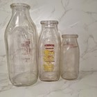 Lot Of 3-vintage Glass Milk Jugs-central Pennsylvania
