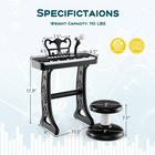 37-key Kids Piano Keyboard Toy Musical Electronic Instrument With Stool Black