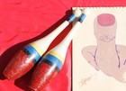 Vintage  spanky The Clown  Circus Clown Props And Items  Incl  Original Sketch