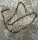 Antique Rf Simmons Gold Filled Pocket Watch Chain 14 5  Book Link Dog Clip