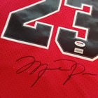Michael Jordan Signed Chicago Bulls Red Jersey With Coa