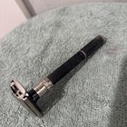 Vintage Gillette Black Beauty - Super 1-9 Adjustable Safety Razor-used
