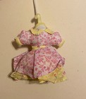 Vintage Oshkosh Baby Musical Crib Mobile Fabric Dresses Pastel Nursery Decor