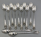Grande Baroque By Wallace Sterling Silver Set Of 12 Iced Teaspoons 7 5 8 