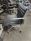 Eames Herman Miller Executive  Aluminum Management  Desk Chair Grey Leather 