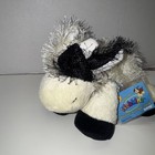 Nwt Ganz Webkinz Plush Black White Cow - Sealed Code - 