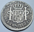1805 Spanish Peru Silver 1 Reales Genuine Antique Colonial Pirate Treasure Coin