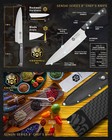 Kessaku 8  Chef  8  Santoku  3 5  Paring Knife Set Senshi Series Aus-8 Steel