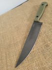 Station Ix The Partisan Fixed Knife 8  1095hc Steel Blade Green Micarta Handle