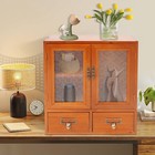 Vintage Tabletop Organizer  Wooden Storage Drawer Box  Storage Cabinet For Desk