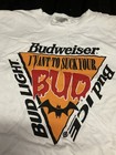 Vintage 90s Budweiser Halloween Vampire Party Shirt Men Xl 1996 Anhueser Busch