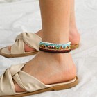 Kelistom Boho Anklet For Women Teen Girls Handmade Elastic Beaded Ankle Bracelet