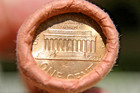 1967 Lincoln Cent Original Bank Wrap Roll Brandt Obw Penny Roll
