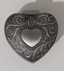 Vintage Metal Heart Shaped Trinket Box Home D  cor Decoration Jewelry
