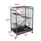Ferret Cage Rabbit Chinchilla Rat Cage Small Animal House 37  4 Levels