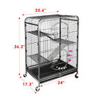 Rabbit Chinchilla Rat Cage Ferret Cage Small Animal House 37  4 Levels