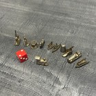 Vtg Monopoly Deluxe Anniversary Edition Gold Colored Movers Replacement Pieces