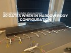 1 400 Model Airport Terminal   15  Gates-wide   Narrow Body  W jetbridges
